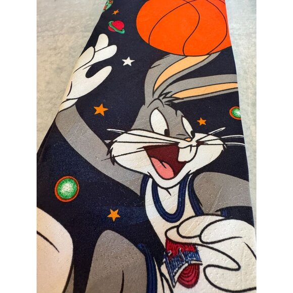 Set of 3 Vintage Looney Tunes Ties โ Space Jam, Daffy Duck & Expressive Bugs Bun - Picture 10 of 11